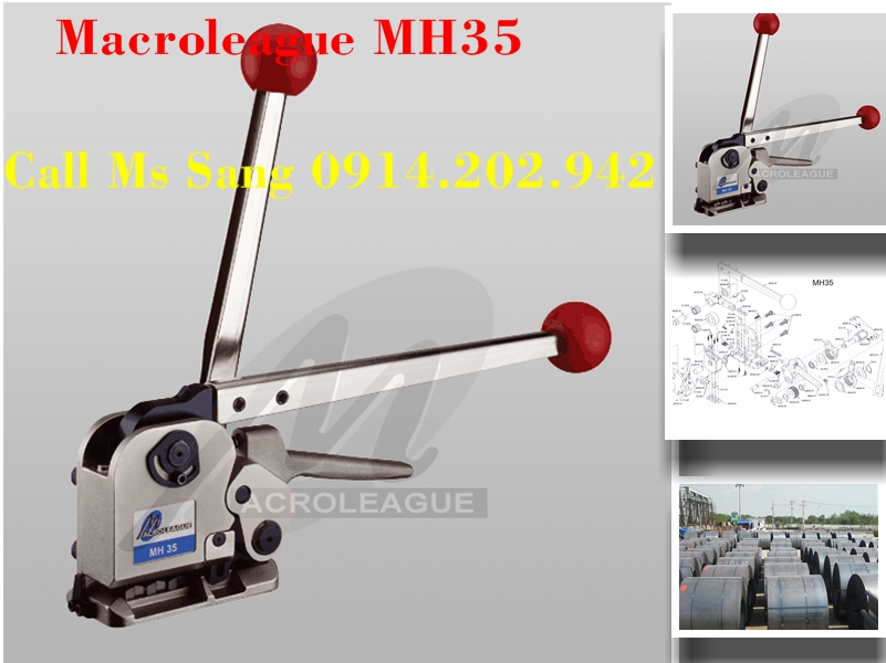 Dụng cụ đóng đai thép 3 trong 1 không dùng bọ sắt MH35